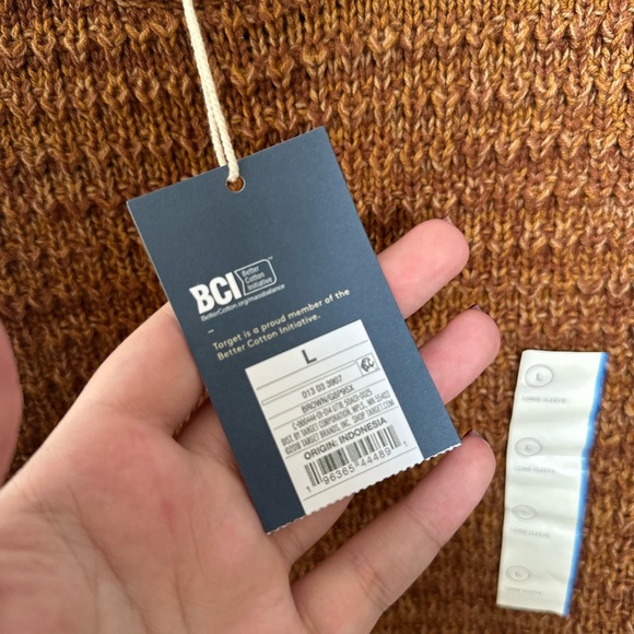 Universal Thread Crew Neck Sweater Brown - Picture 3 of 3